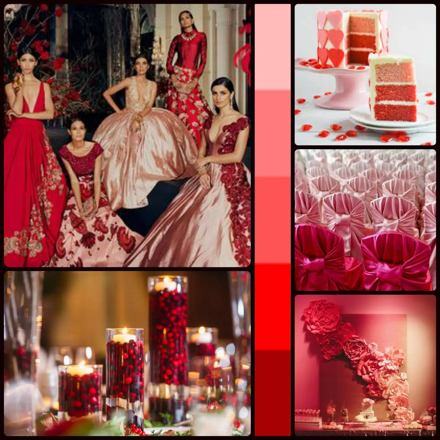 P.C. Manish Malhotra ombre bridal collection, red ombre wedding ideas