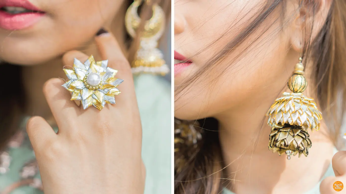 Gotta patti rings and earrings