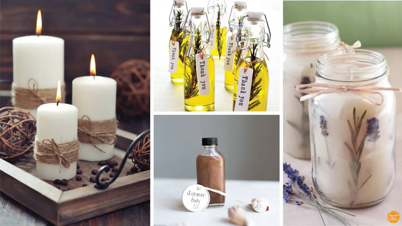 Handmade scented candles