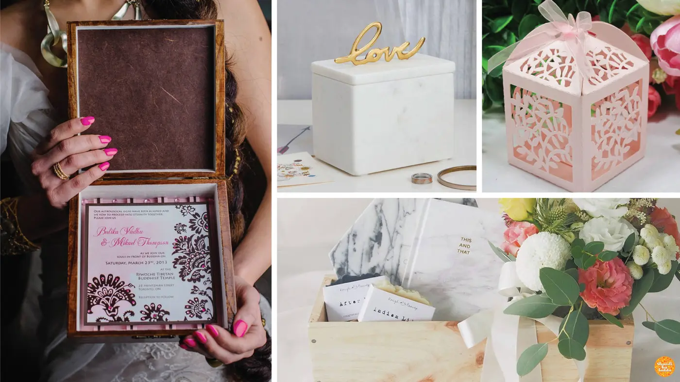 Re-usable packaging for guests as keepsakes.