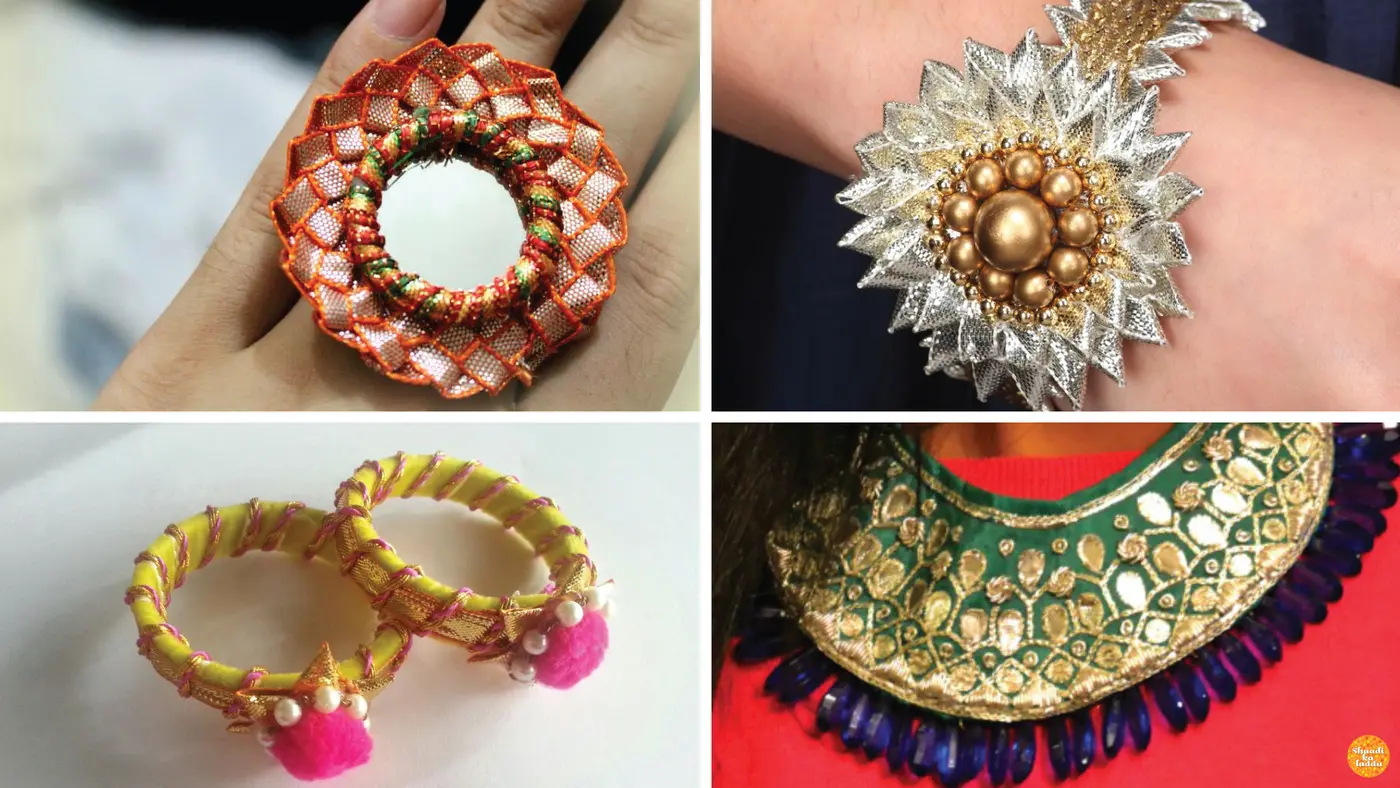 Gota patti rings