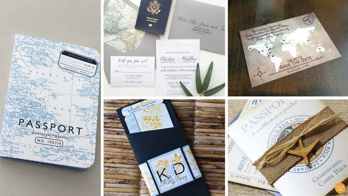 Invitation Ideas for destination wedding enthusiasts.