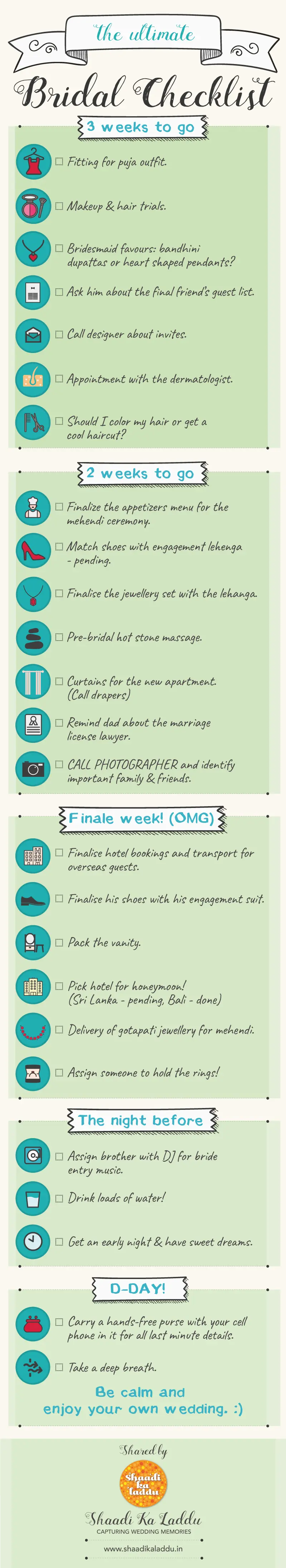 The Ultimate Bridal Checklist