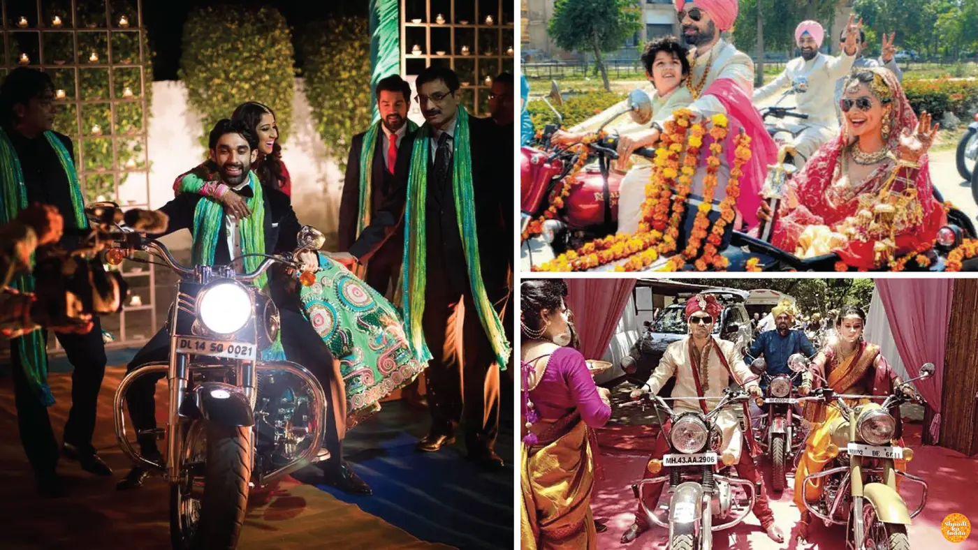 Brides on bikes