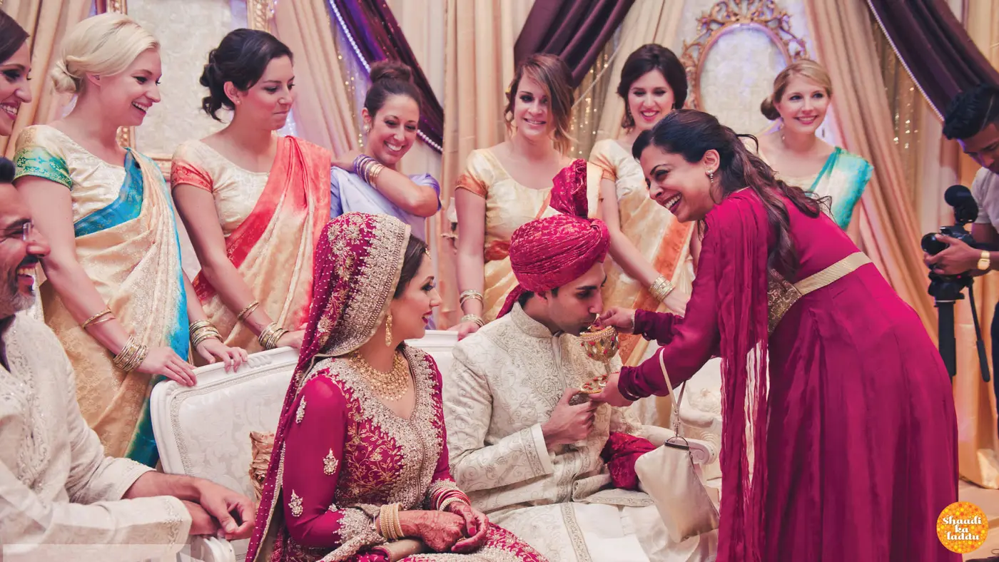 bride and groom at wedding ceremony