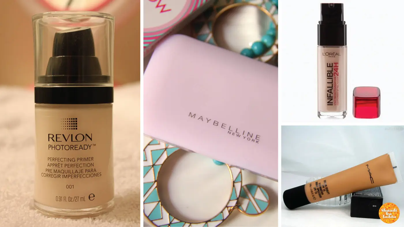 Revlon foundation, Maybelline cosmetics