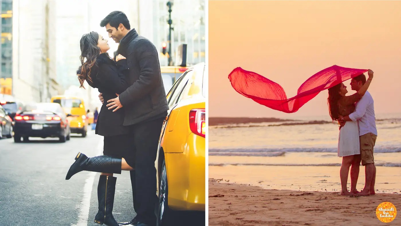 International honeymoon destination pictures, couple at beach