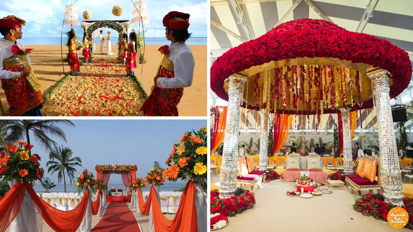 Seaside wedding decoration,mandap decoration, destination wedding decoration