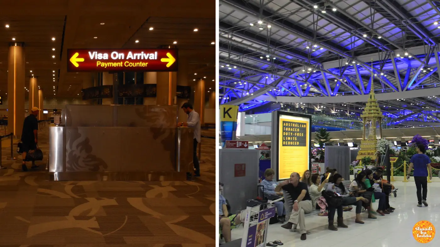 Airport VoA counter and airport