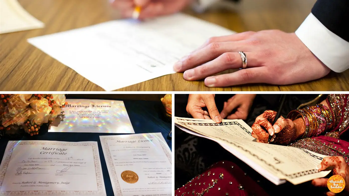 Marriage certificate