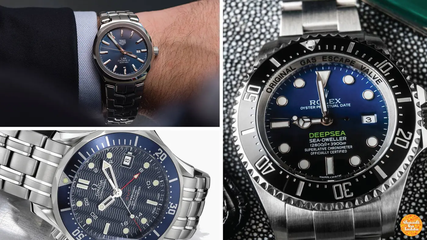 High end men's wrist watches