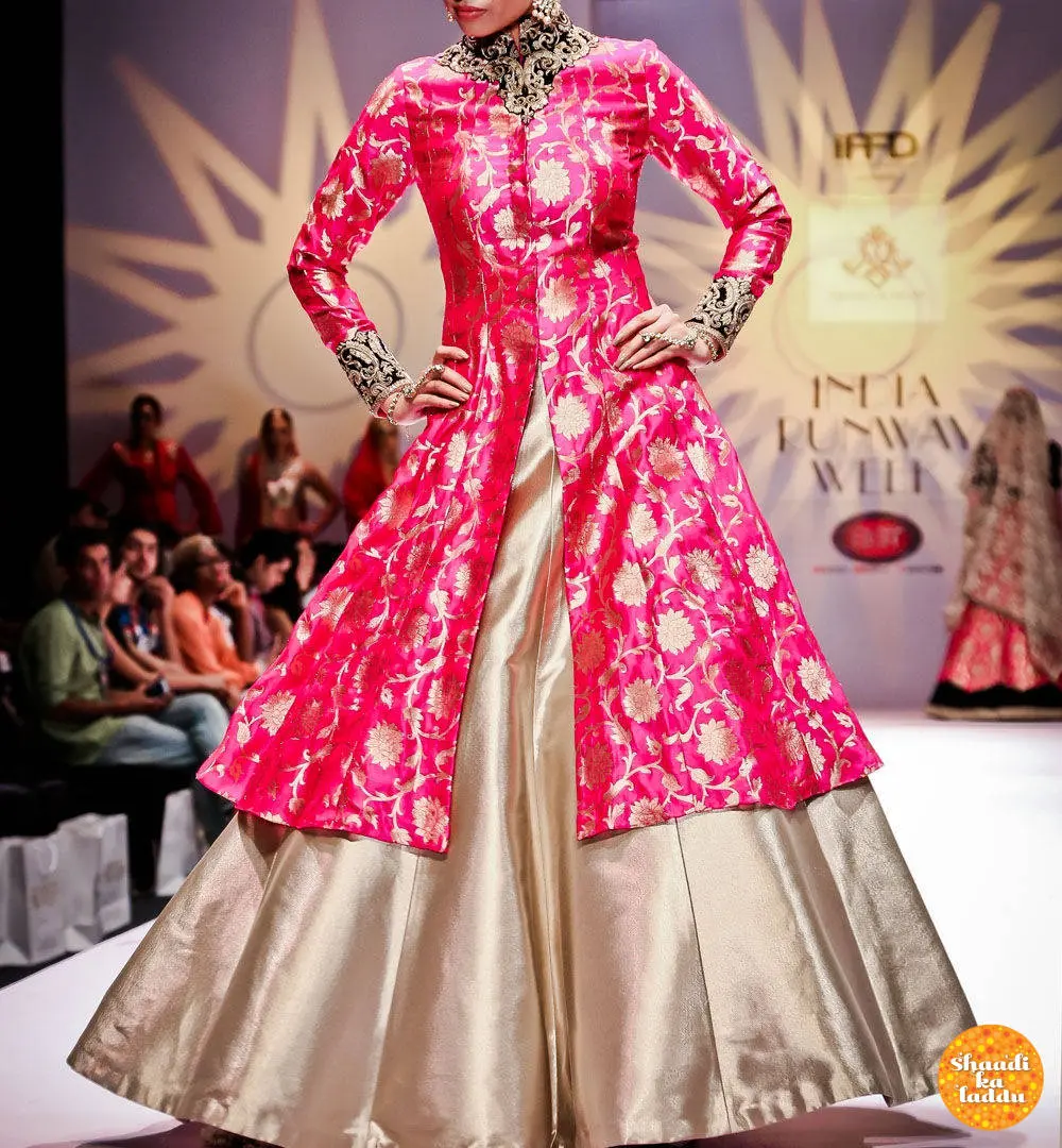Modern and ethenic Indian Benarasi Sharara for bridal wear