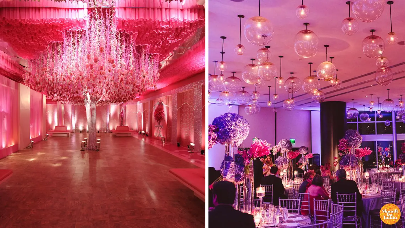 Wedding venue decorations