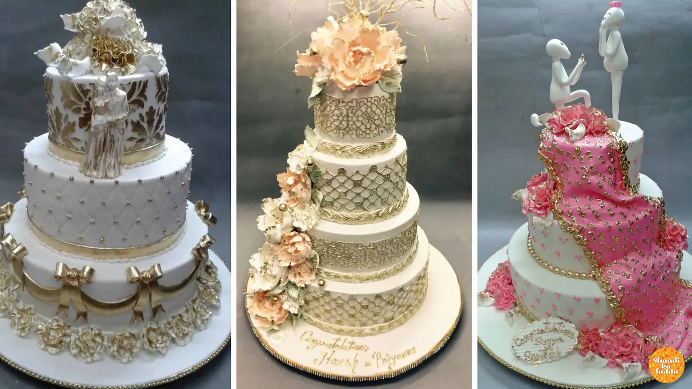 Wedding cakes from Deliciae Patisserie, Mumbai