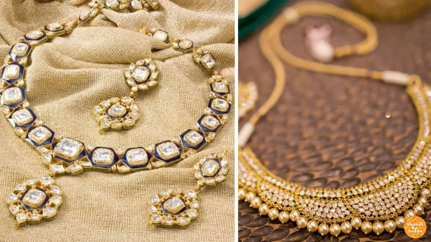 Precious stone studded meenakari work in different designer chokers