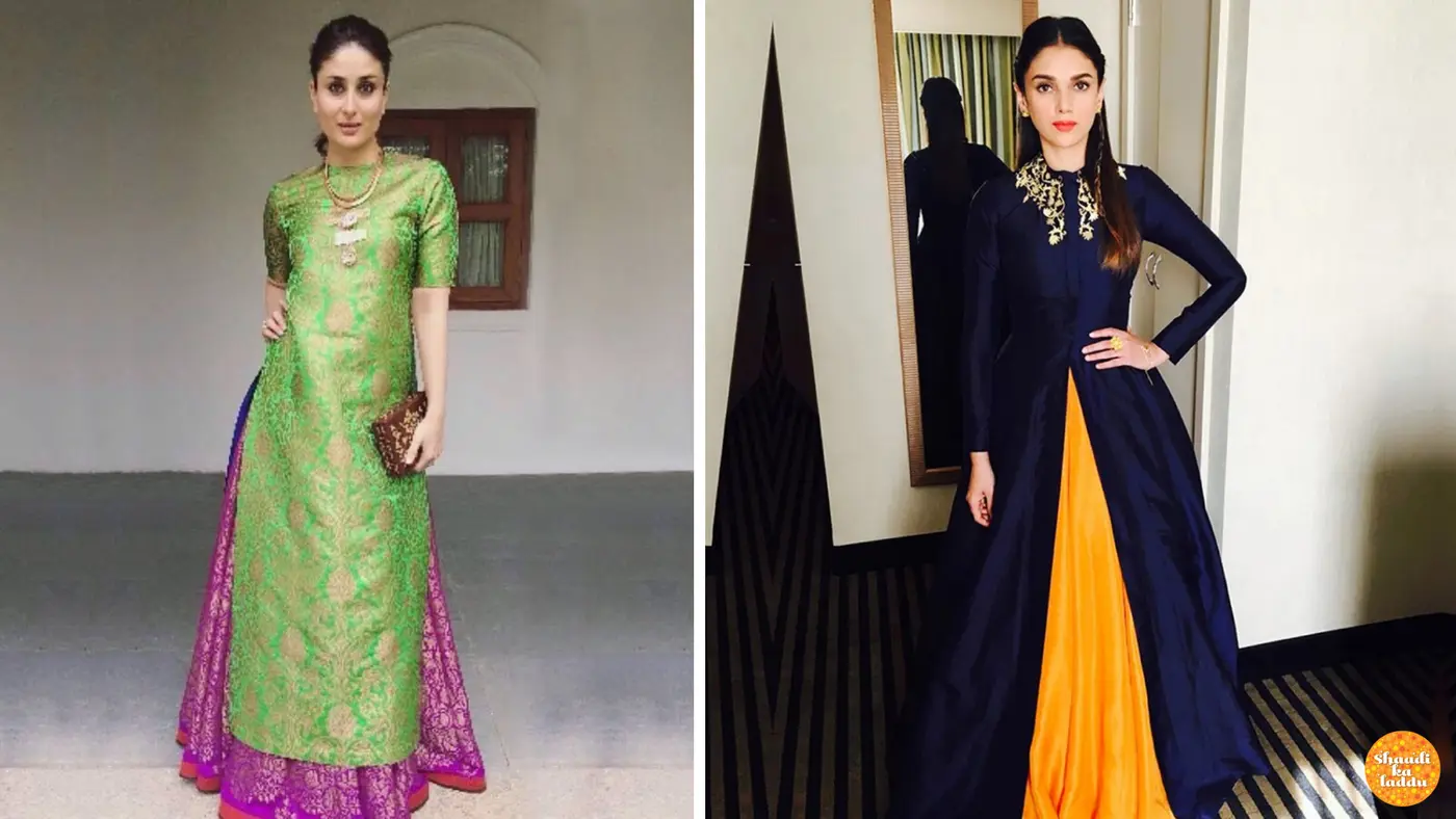 Gown lehengas or lehenga with kurtis