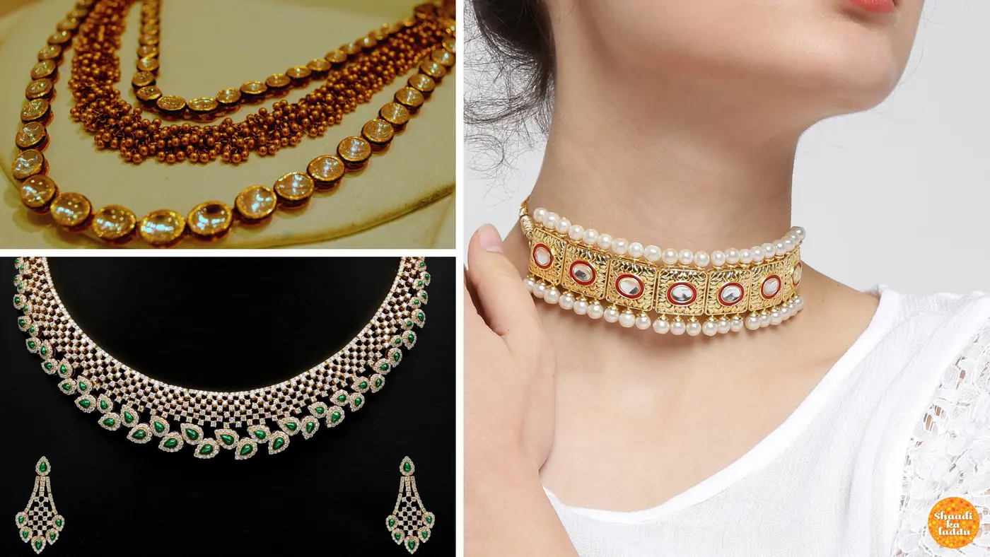Gem studded chokers