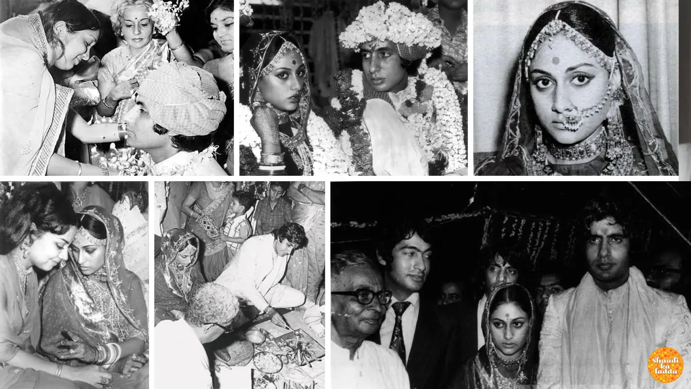 Wedding pictures of Amitabh Bachchan and Jaya Bahaduri