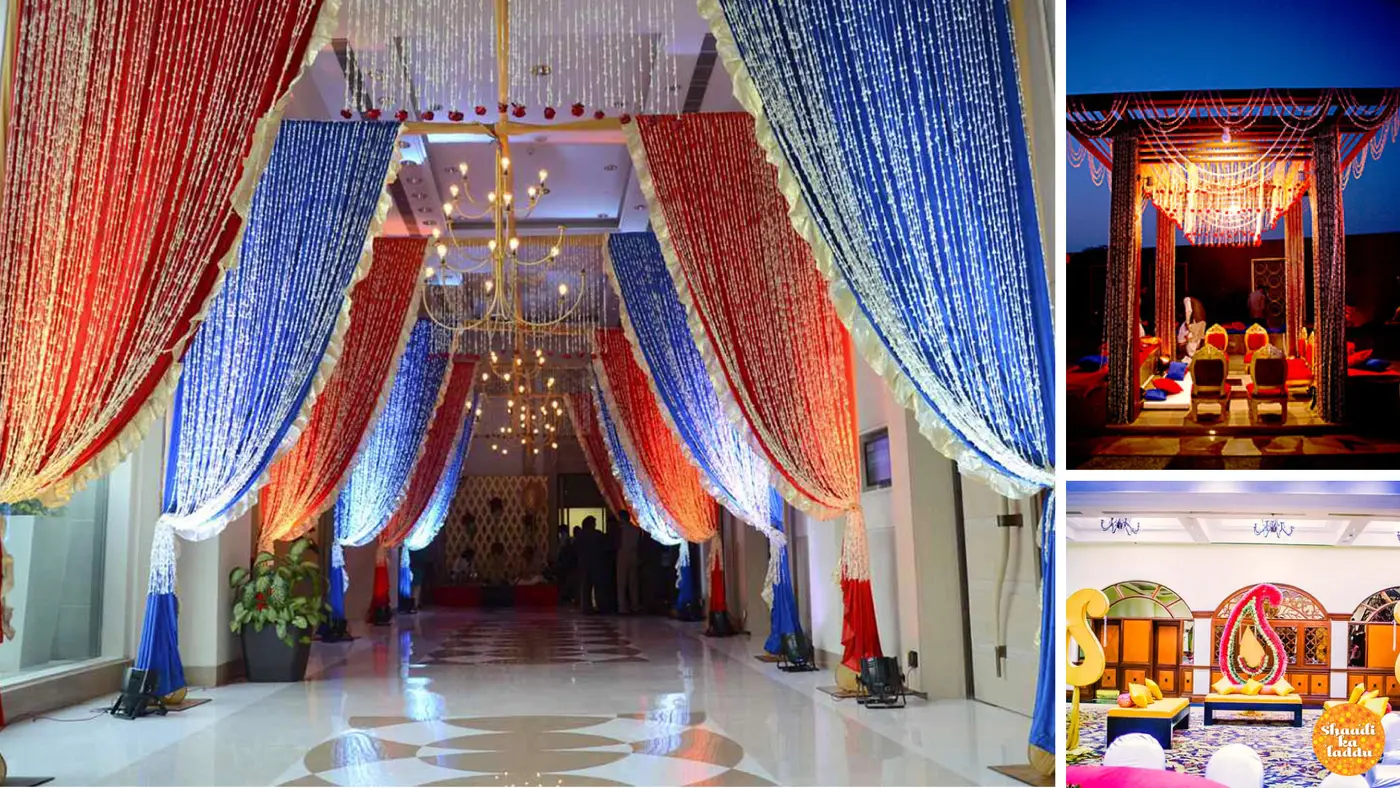 Royale and elegant filmy wedding decorations for indian wedding with use of creative designs and 3D conceptualization