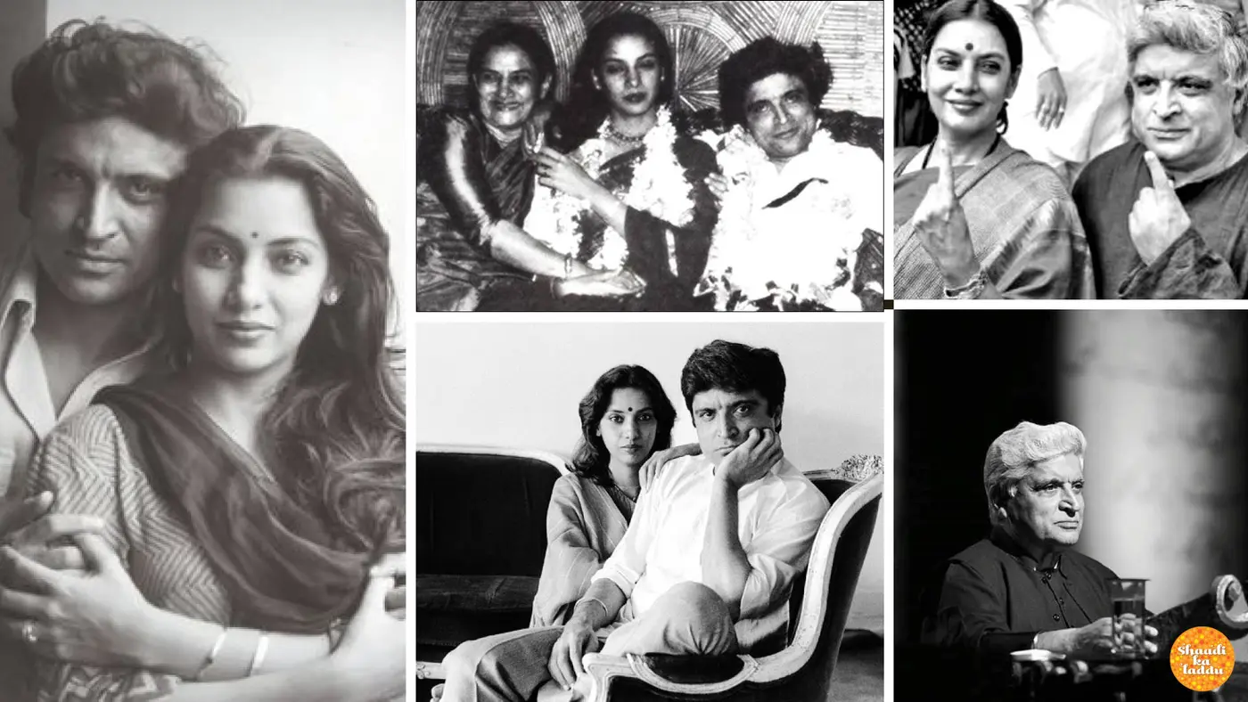 Wedding pictures of Javed Akhtar and Shabana Azmi