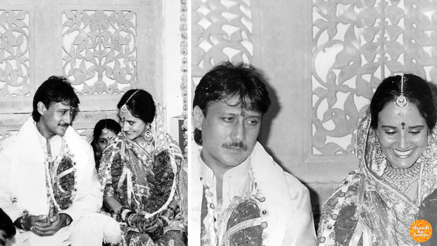 Wedding pictures of Jackie Shroff and Ayesha Dutt