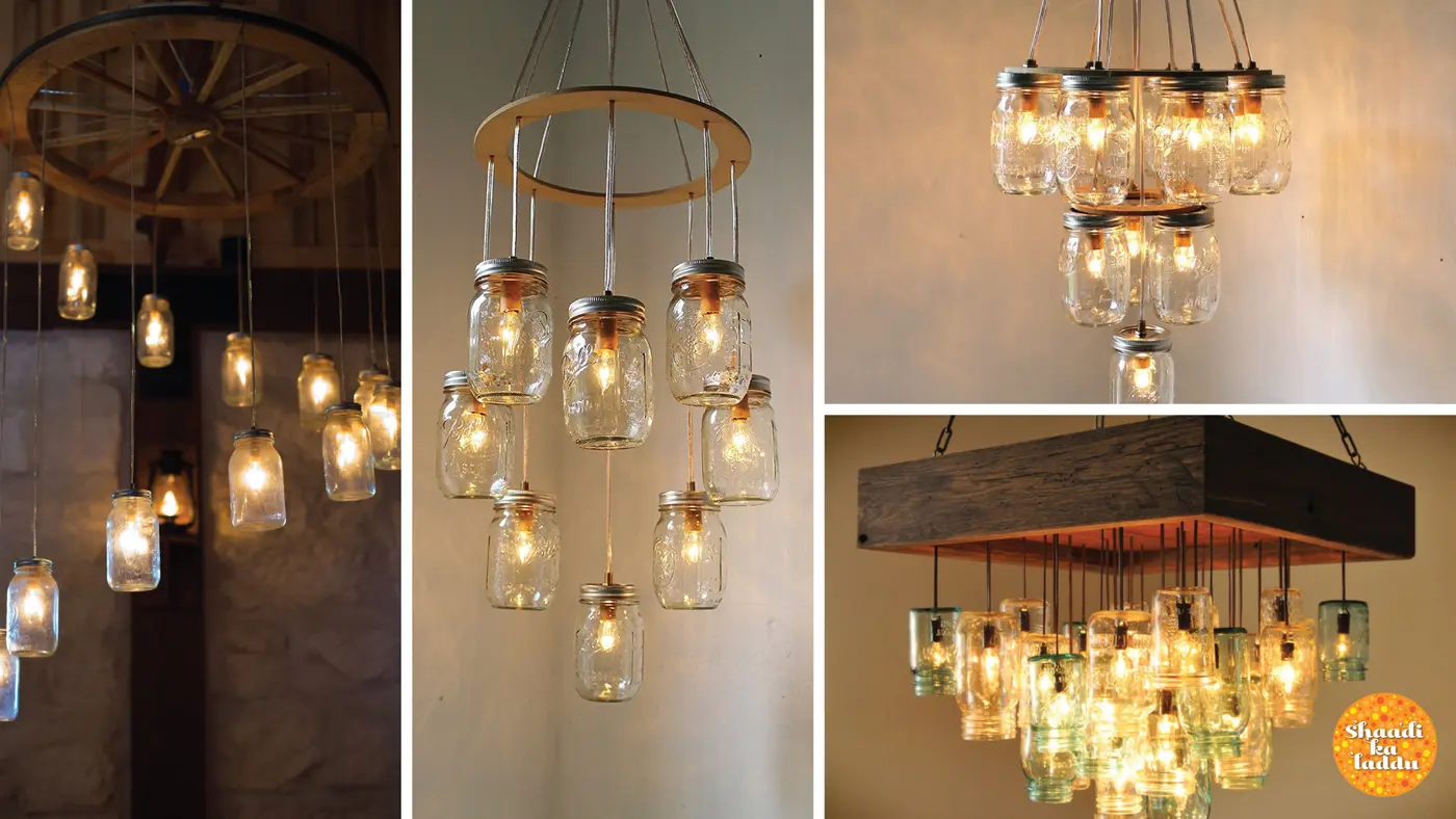 Mason Jar Chandelier