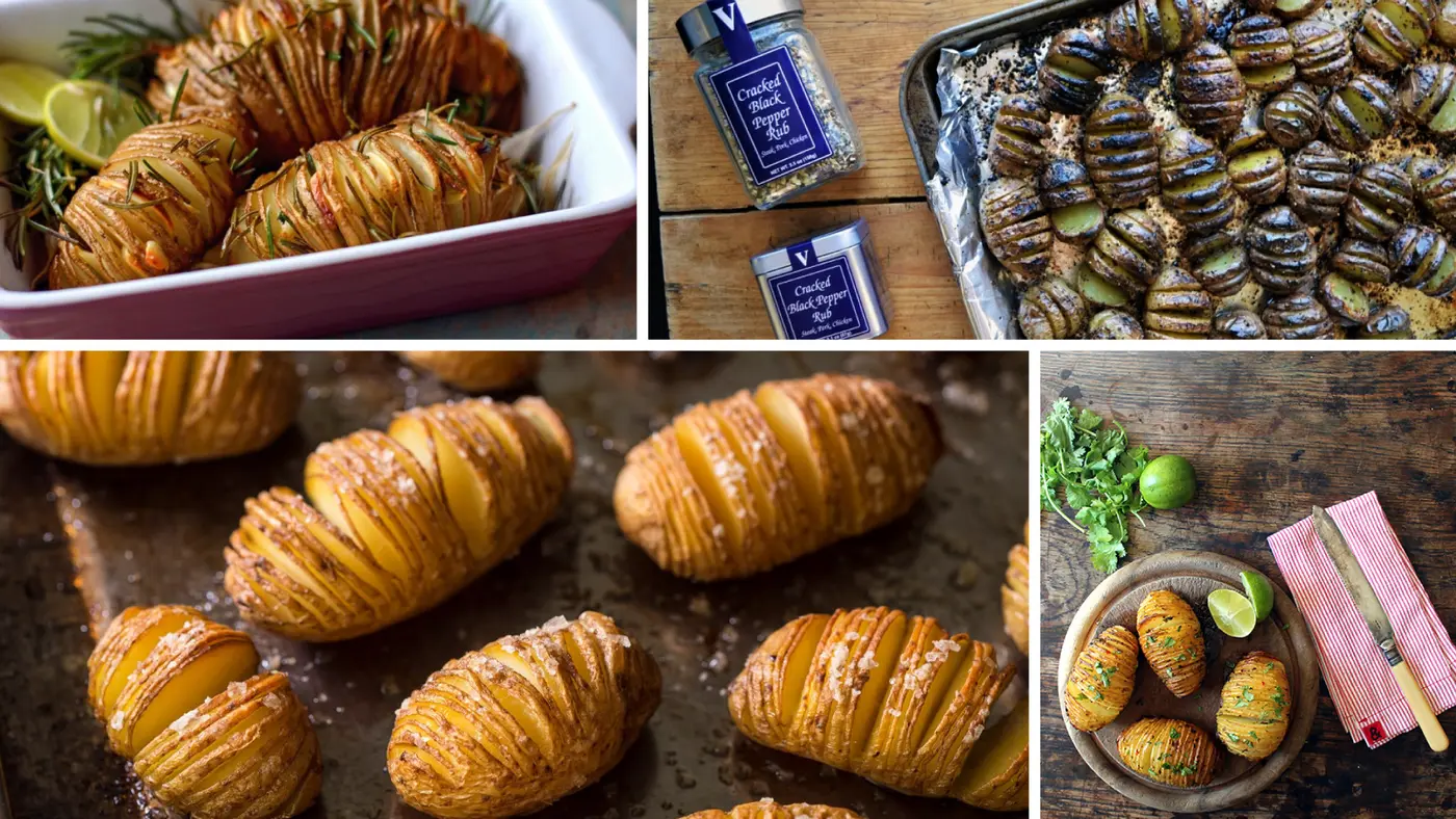 Hasselback Potatoes with Black Pepper