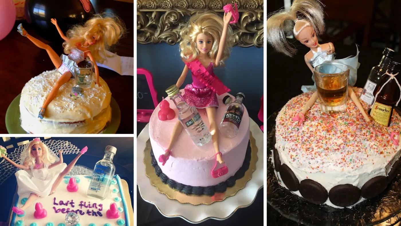 Bachelorette Barbie Cakes